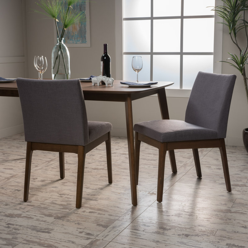 Ensemble de 2 chaises de salle à manger de style Mid-Century, Gris