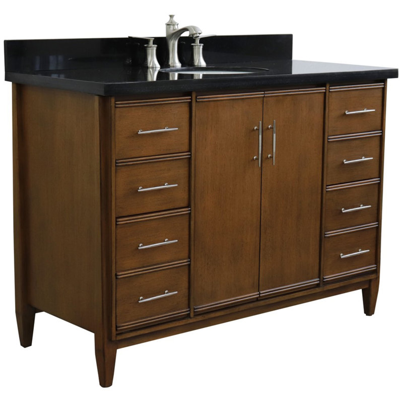 Ensemble de meuble-lavabo simple 49 po Cherelle, Noir