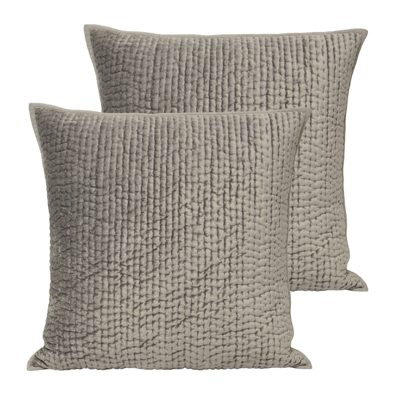 Brooklands Square Cushion, Silver, Polyester
