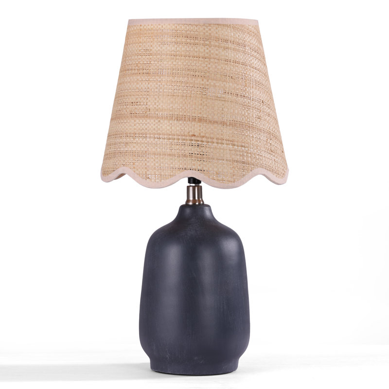 Ceramic Table Lamp, Black