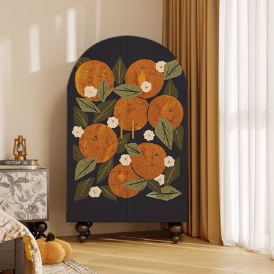 Arched Wardrobe With Shelves& Art Doors by interanest