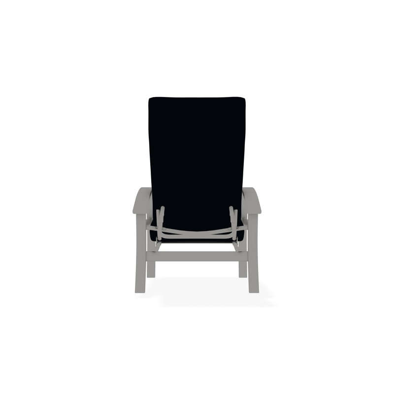 Belle Isle Outdoor Lounge Chair, Snow, Canvas Navy Sunbrella® Canvas