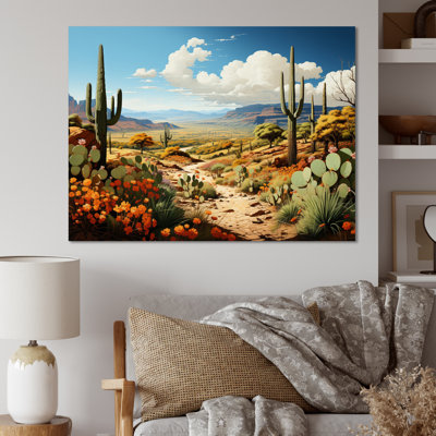 " Green Blue Cactus Desert Guardian Organ II "
