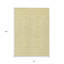 Tapis intérieur / extérieur 8 pi x 10 pi doré et ivoire lavable