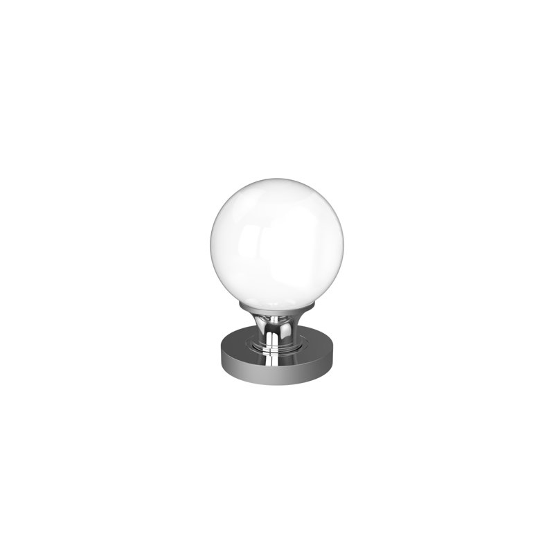 Harbor Passage Door Knob, Polished Chrome