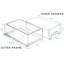Tiroirs de rangement empilables transparents Sorbus - ensemble de 2 bacs de rangement en plastique avec poignées - grand, moyen, petit