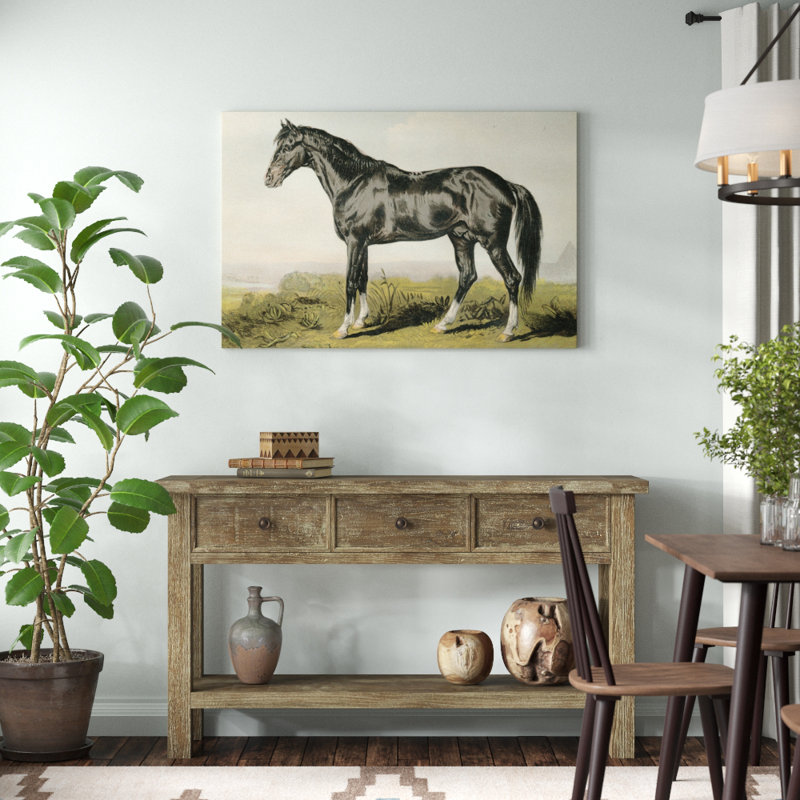 Cassells Horse II - Painting Print, 81cm H x 122cm W, Wrapped Canvas