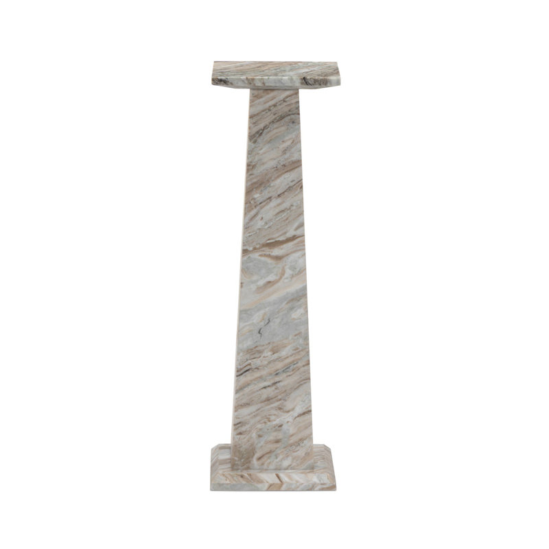Piédestal Ellric 30 po, Beige Marble