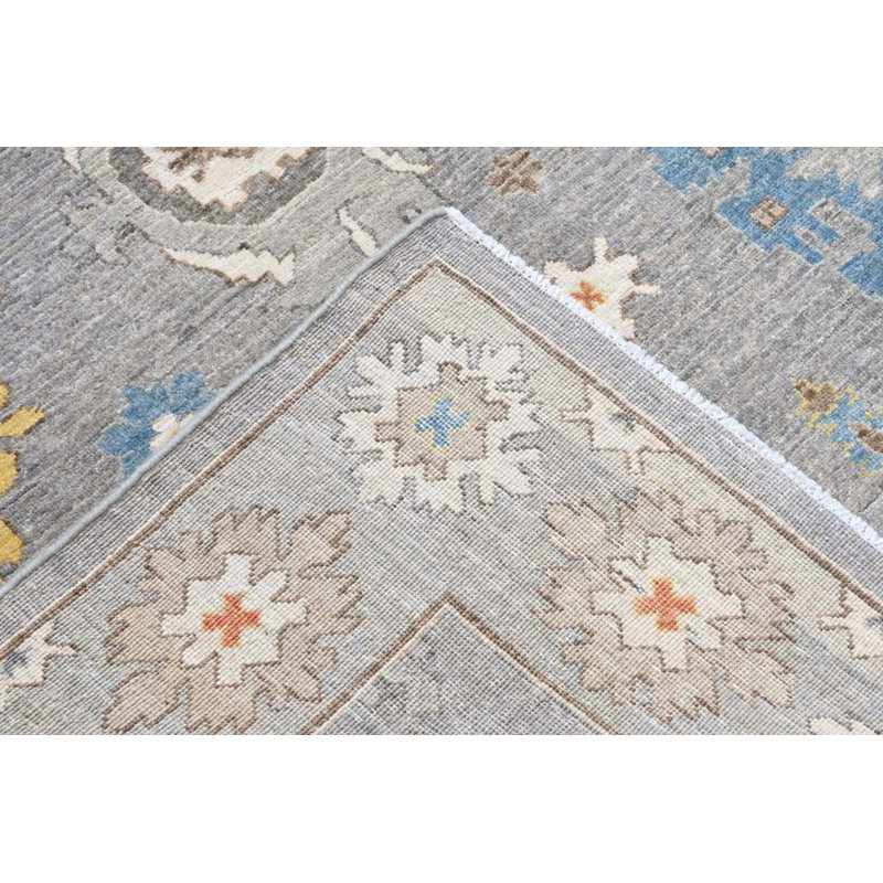 Oushak Collection, Transitional One-of-a-Kind Rectangle 11'11" X 15'1" Hand Knotted Area Rug