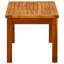 Table basse d'extérieur, plateau en bois brun à lattes, rectangulaire 28 pouces