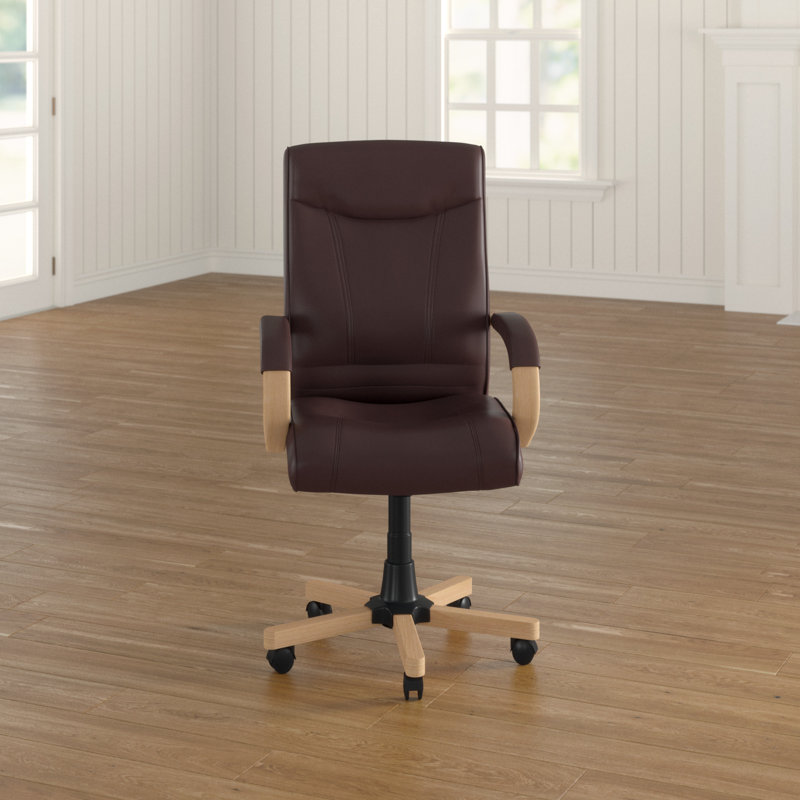 Hinnenkamp Executive Chair, Brown, Oak