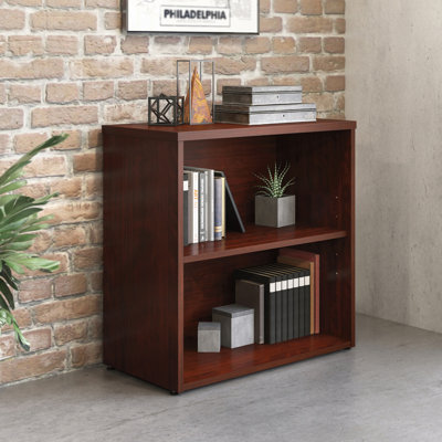 Compact 2-Shelf Bookcase with Adjustable Shelves