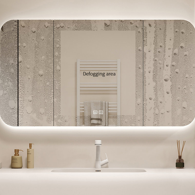 Fashionable bathroom cabinet simple French style, 19.69" H x 70.87" W x 19.69" D