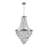 11-Chrom dimmable iron crystal Chandeliers