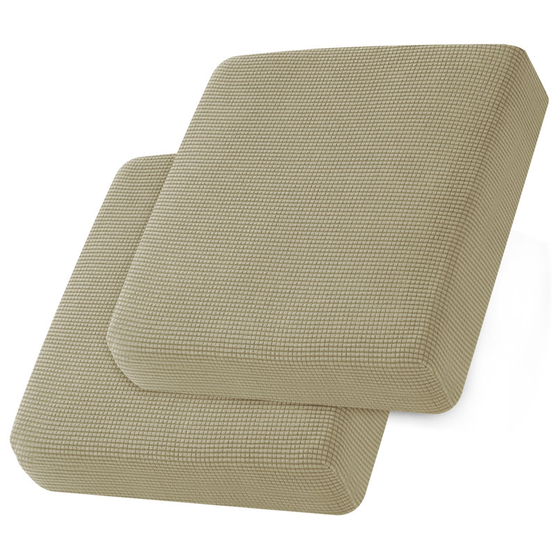 Box Cushion Loveseat Slipcover, Sand
