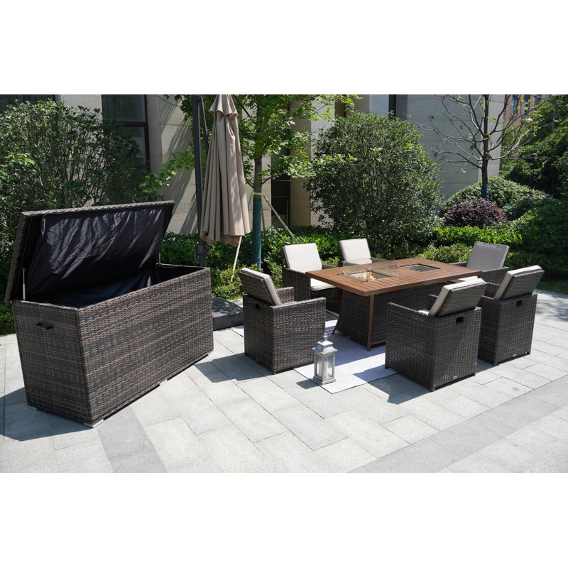 6 - Person Patio Conversation Set with Cushions