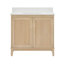 Meuble-lavabo simple 36 po avec plateau en quartz Sianni-1348452893
