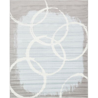 Tapis bleu clair / gris Lockard