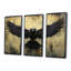 Ensemble de salon Black Native Ravens Wings - Native American Art Totem-107200410-107200418