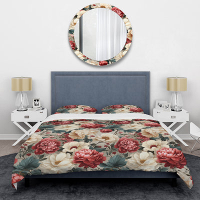 Ensemble de housse de couette Floral Antique
