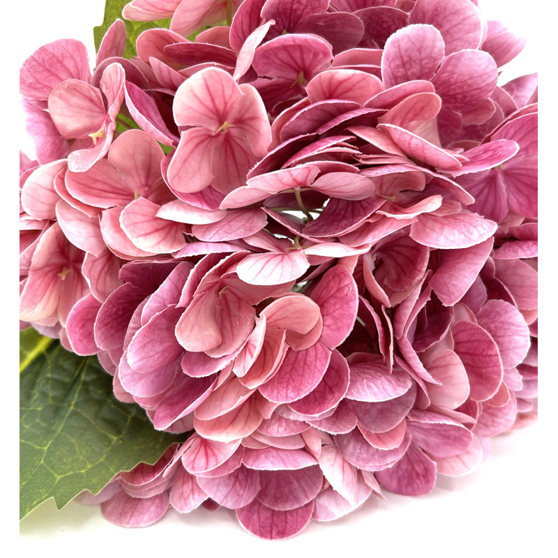 Grand Real Hortensia 1 tige Real Touch, Rose foncé