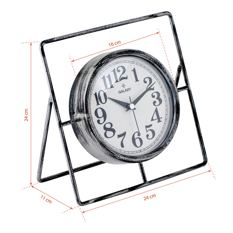 Horloge décorative, Gris