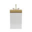 Meuble-lavabo autoportant en métal doré-258348412-258348354