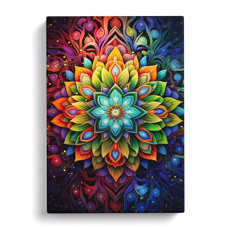 Mandala Modern Art - Wrapped Canvas, 50cm H x 35cm W x 3cm D