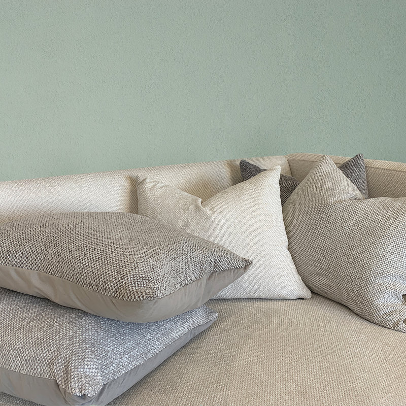 Kirston Rectangular Pillow Cover & Insert, Silver