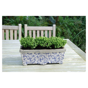 Aged Ceramic Balcony Planter