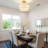 3-Light 2-Tier 12.6" Dimmable Linen Shade Drum Semi Flush Mount Modern Farmhouse Round Ceiling Lamp for Kitchen Island Hallways-1367800216