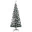 Arbre de Noël artificiel mince enneigé 6 pi avec branches réalistes et 492 pointes