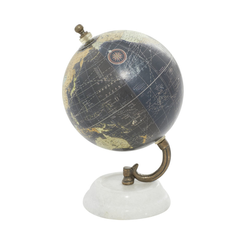 Marble Educational/Geographic Earth Globe, Black