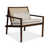 Ivory Polyester Blend/Neutral Brown Frame