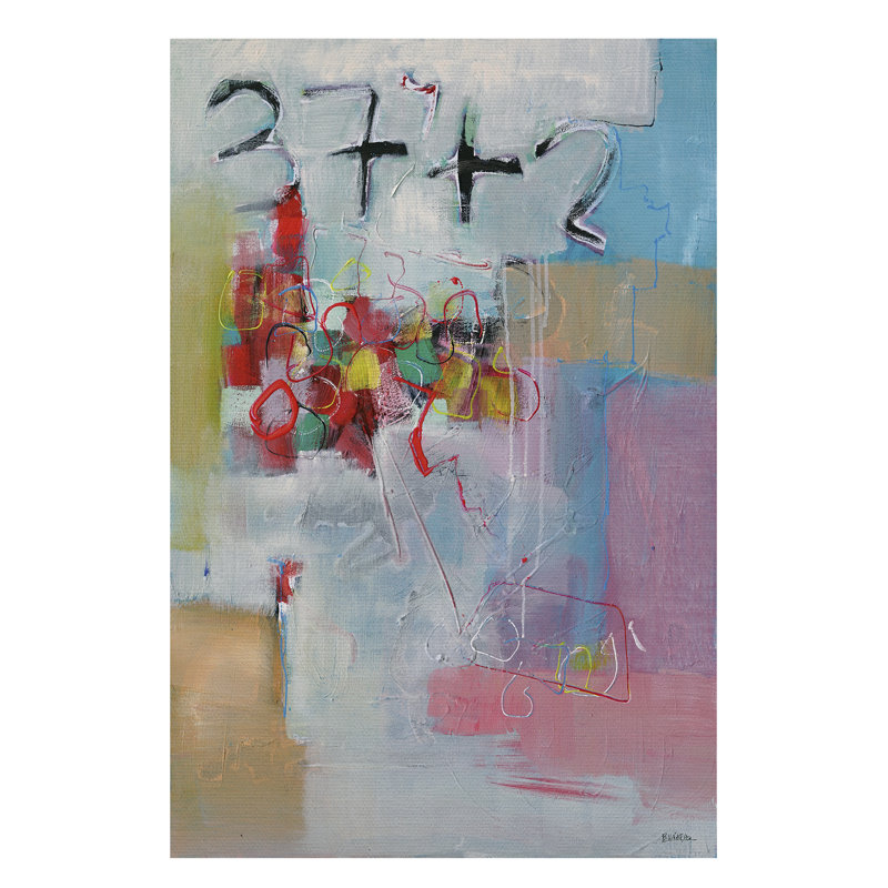 Abstract 37+2 by Bruno Vázquez - Wrapped Canvas Painting, 60cm H x 40cm W x 3cm D