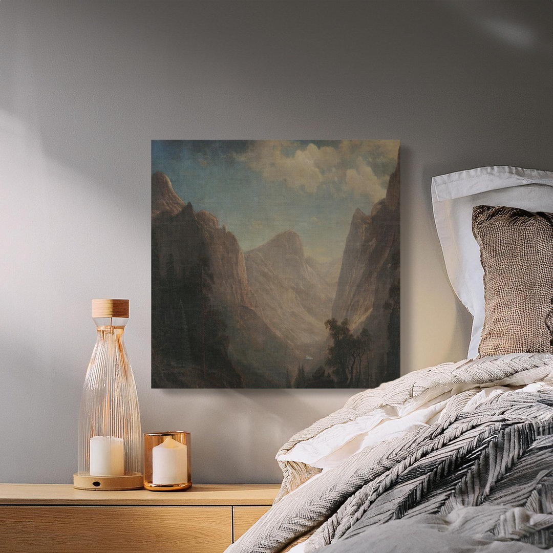 Mountain Valley Canvas Wall Art, Gallery Wrapped Print, Ready to Hang, Archival Quality, Landscape Painting, Home Decor, Statement Piece