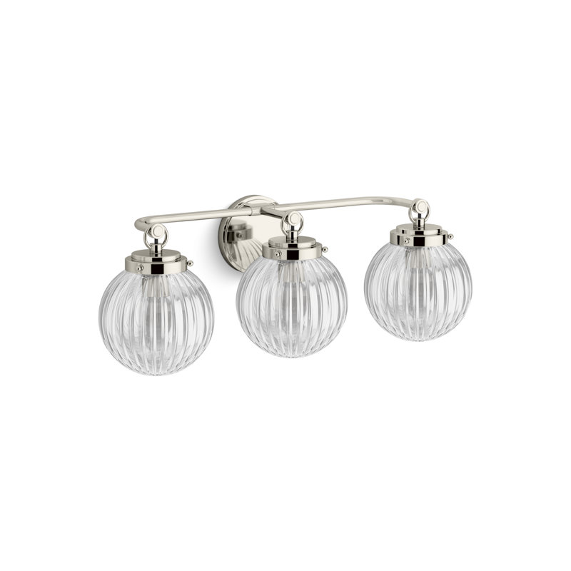 Embra By Studio McGee Three-Light Sconce, Polished Nickel