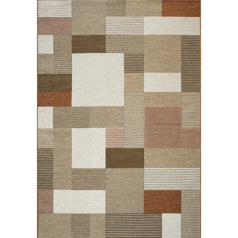 Canberk Geometric Flatweave Indoor / Outdoor Area Rug, Rectangle 120 x 170cm