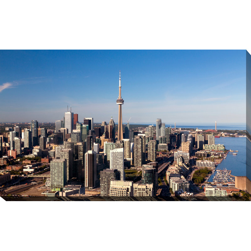 « toronto, ontario », reproduction de photo sur toile tendue, H 36 po x l 60 po x P 1,5 po