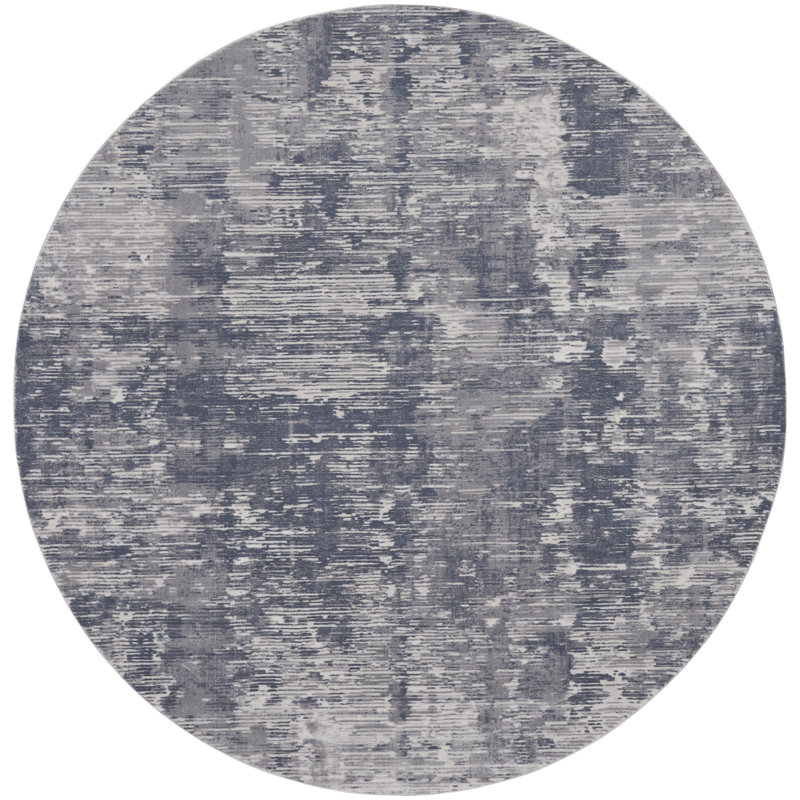 Abstract Indoor Rug, Round 5'3"