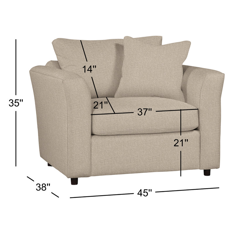 Northfield Armchair, Eggshell Crypton Performance; 0884-93