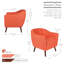 Upholstered Barrel Chair-557459967