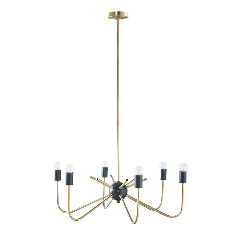 Lustre en métal 6 lumières