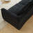 Compression Sofas, 72 Inch Black Corduroy Modern Couch for Home