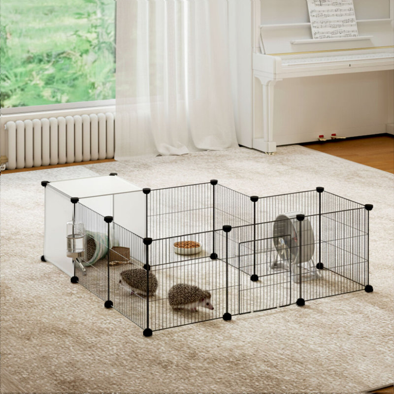 Pet Pen 14 Panel Puppy Rabbit Kitten Playpen Indoor Enclosure Run Cage   