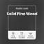  Rolling Cabinet With Wheel Solid Pine Wood Minimalist Storage Drawers-1600481261