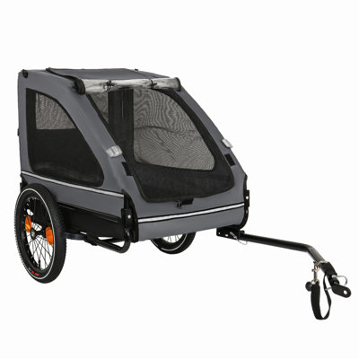 Pet Bike Trailer Dog Cart for Bicycle,Suitable for Small and Medium Pets, Easy Folding Cart Frame, Quick Release Wheel