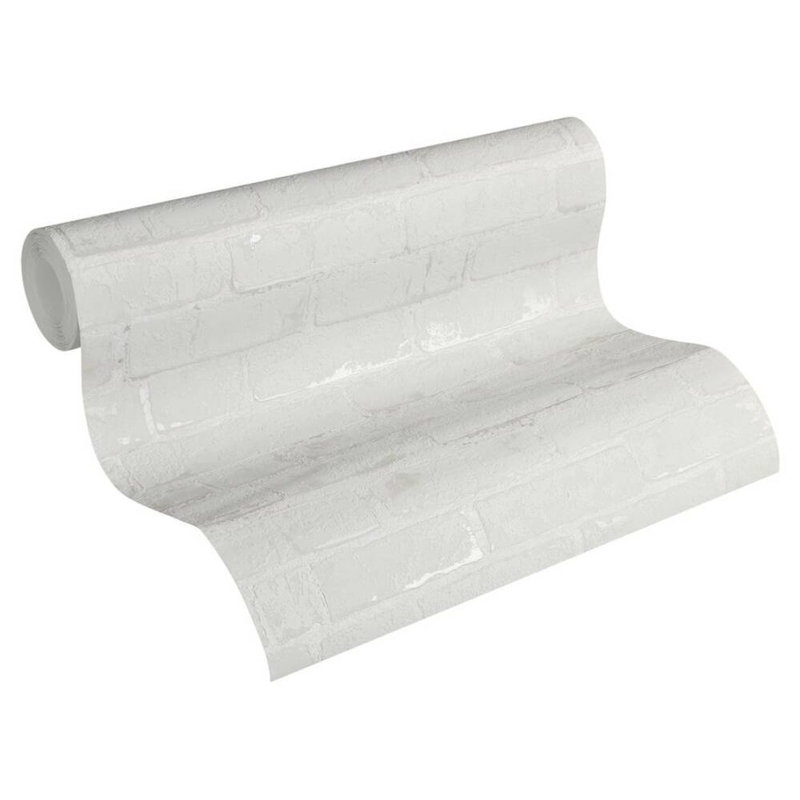 Rouleau de papier peint texturé Tamaqua L 33 pi x l 21 po, Gris métallique