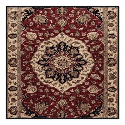 Tapis brun lavable à la machine