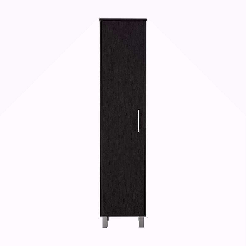 Armoire de rangement Buccan, H 70,9 po x l 11,8 po x P 15,8 po, Noir